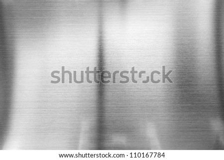 Real stainless steel, reflection, abstract grey background
