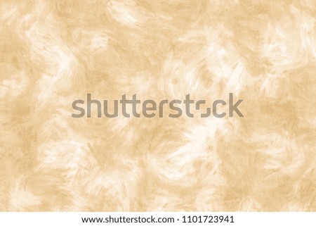 Yellow painted background. Yellow brush stroke texture on white background. Artistic canvas background with paint splashes and blots.