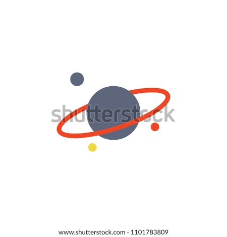 planets colored icon. Element of school icon for mobile concept and web apps. Detailed planets icon can be used for web and mobile. Simple icon on white background