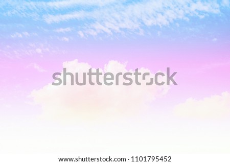 Sky and clouds with gradient filter, Nature abstract background