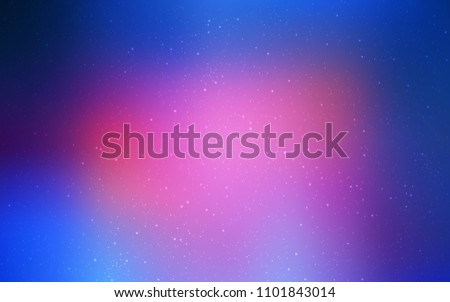 Light Blue, Red vector texture with milky way stars. Shining colored illustration with bright astronomical stars. Smart design for your business advert.