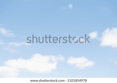 white clouds on blue clear sky