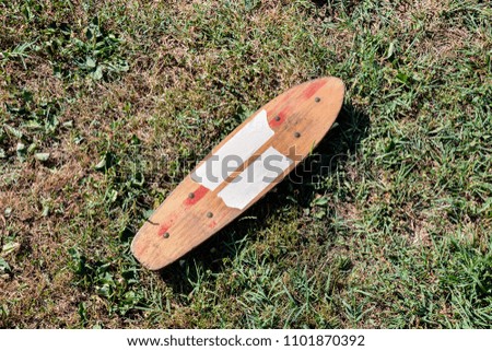 Wooden 70's skate board skateboard
