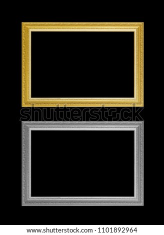 Gold and silver photo frame