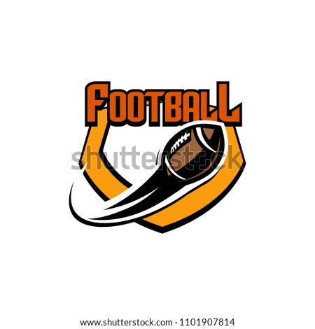 Vector American Football logos and insignias. Vector isolated sport icon design illustration