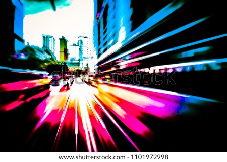 Motion speed city background 