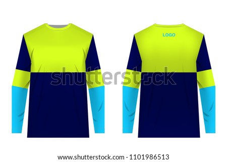 Template design fo extreme sports. Jersey for motocross, extreme cycling, downhill, ski jumping. Sublimation print. Sportswear design. Design for competition, championship, team wearing.