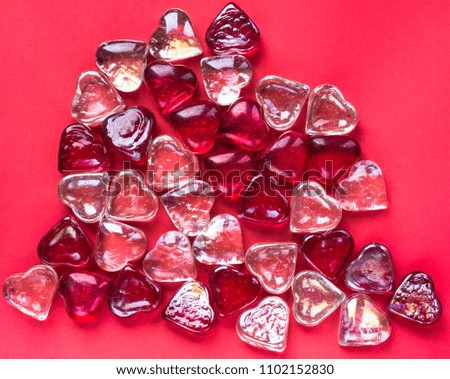 Heart background glass shiny sparkle