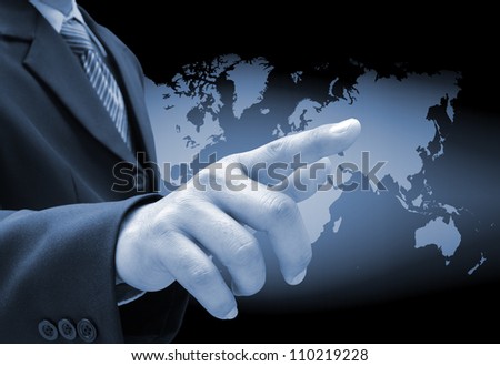 businessman hand holding