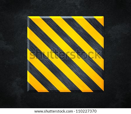 Yellow Under Construction Metal Plate Background