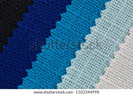 blue colored fabric
