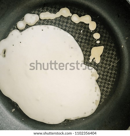 Photo of the pancake. The freshest pancake.