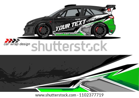 
car graphic background vector. abstract racing livery design for vehicle vinyl wrap 