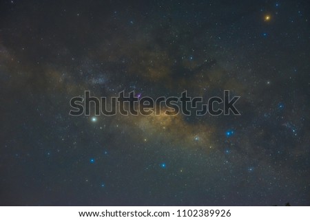 Night sky , Close up Milky Way
