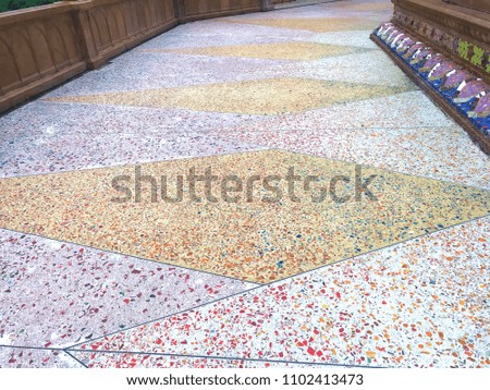 Colorful terrazzo or pebble stone in marble suitable as background