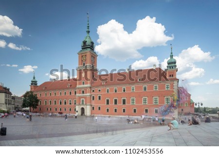 View of the old city in Warsaw
