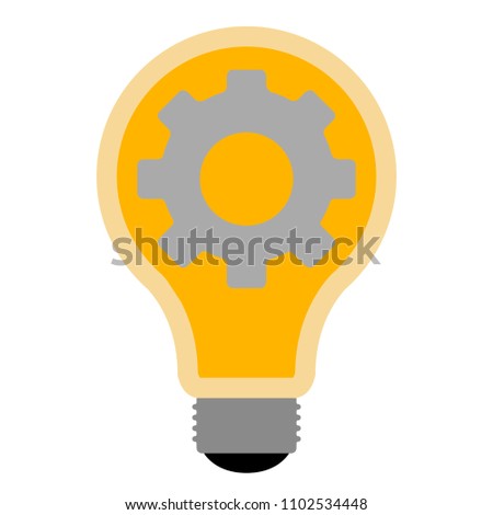 Isolated lightbulb icon
