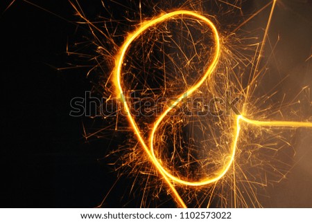 Sparklers as backgrounf