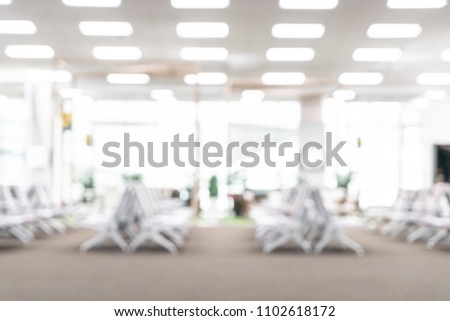 abstract blur and defocus in airport for background