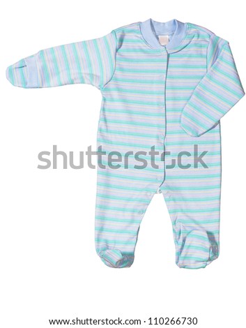 Baby clothes isolated on white background isolated on white
