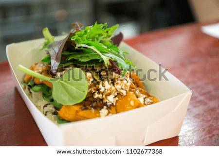 Roasted Pumpkin,Spinach and  Feta Cheese takeaway