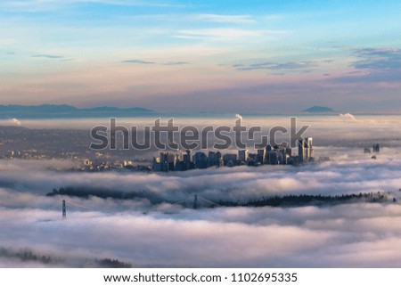 Vancouver in fog