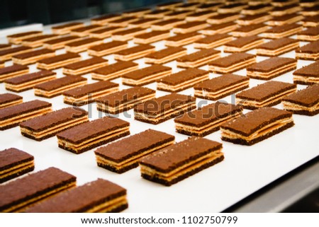 Multi-layer chocolate cakes Royalty-Free Stock Photo #1102750799