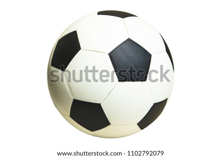 Classic soccer ball isolated on white