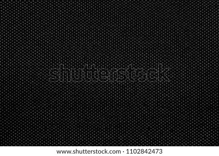 Rough black fabric texture for background and design
