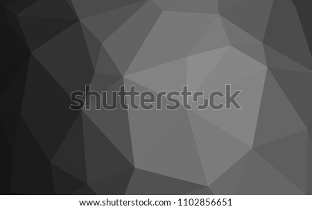 Light Gray vector polygonal pattern. Creative geometric illustration in Origami style with gradient. Textured pattern for your backgrounds.