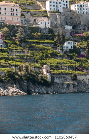 View of Amalfi. Amalfi is a charming resort town on the scenic Amalfi Coast of Italy.