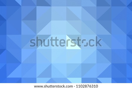 Light BLUE vector polygon abstract background. Colorful illustration in abstract style with triangles. Pattern for a brand book's backdrop.