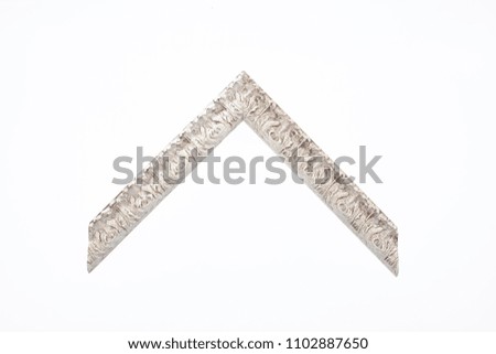 pattern baguette corner on a white background