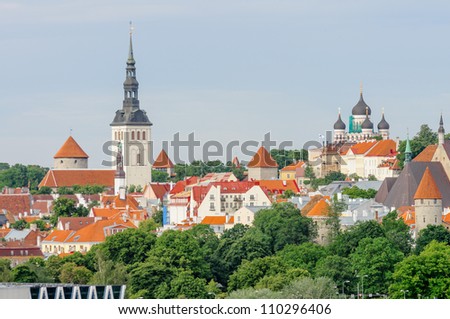 Skyline of Tallinn, Estonia