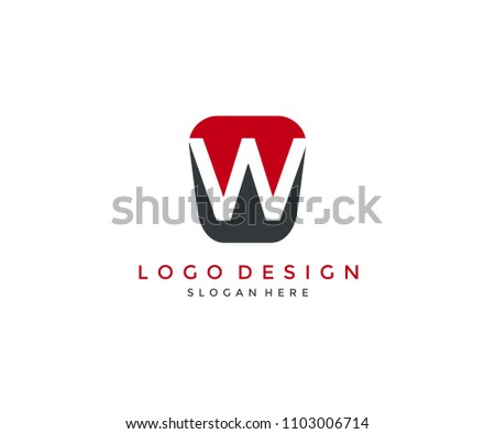 Simple Modern W Logo Design Template
