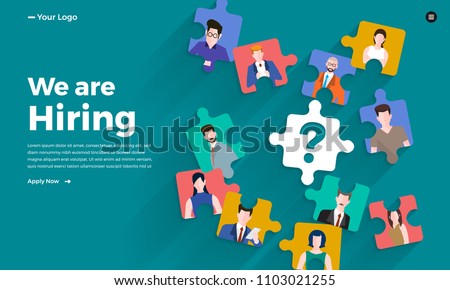 Illustrate design concept The finding employee. HR job seeking. Vector illustrate. Royalty-Free Stock Photo #1103021255