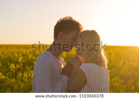 lovers at the yellow field.