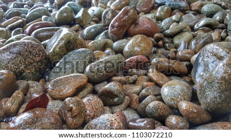 Rocks hit by waves design by nature