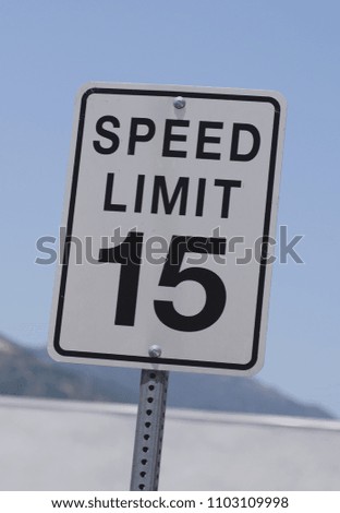 Speed limit sign. Obedience on the road