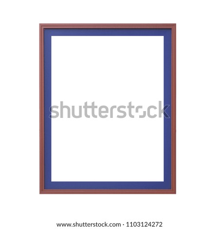 Blank photo frame isolated on white background