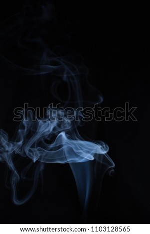 smoke art on black background
