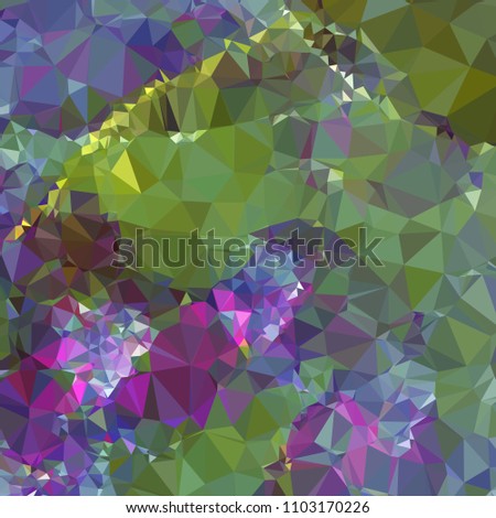 Square background with abstract mosaic pattern. Copy space. Vector clip art.