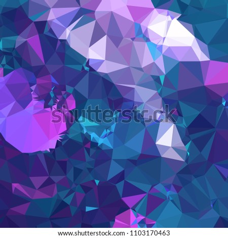 Square background with abstract mosaic pattern. Copy space. Vector clip art.
