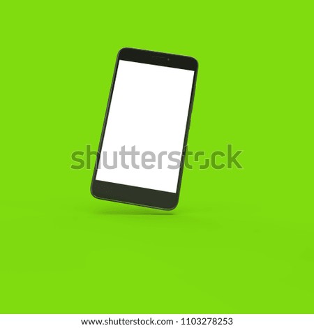 mobile phone on white