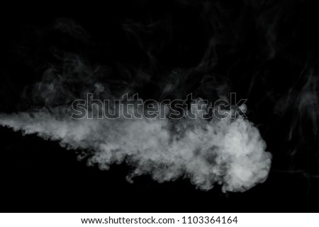 Smoke on black background  