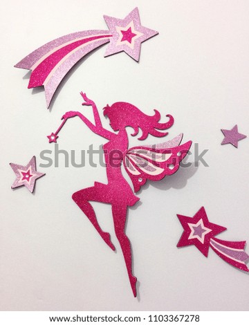Pink Fairy Between Stars