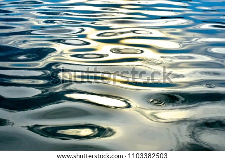 abstract artistic wavy lake water surface as background