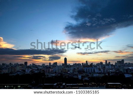 Evening of Bangkok