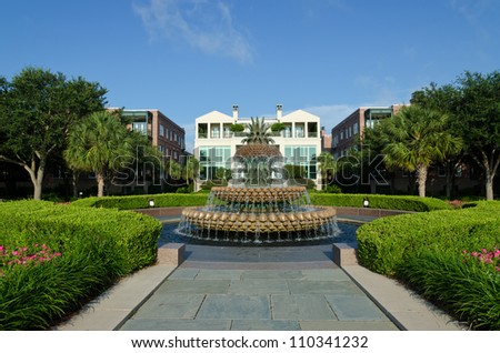 Waterfront park in Charleston, SC Royalty-Free Stock Photo #110341232