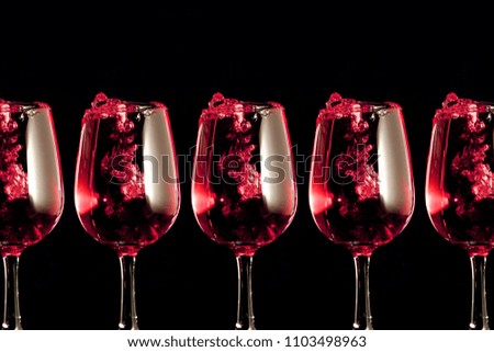 wine glass as background